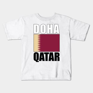 Flag of Qatar Kids T-Shirt